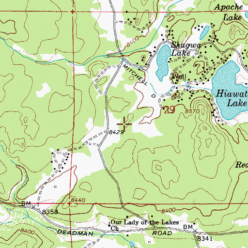 Topographic Map of Ramona Dam, CO