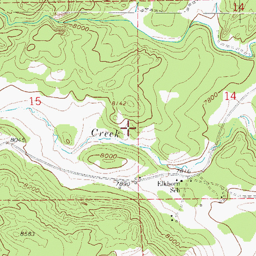 Topographic Map of Pavel Reservoir Number 5, CO