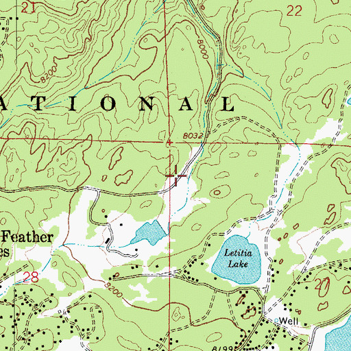 Topographic Map of Fox Acres Number 2 Dam, CO