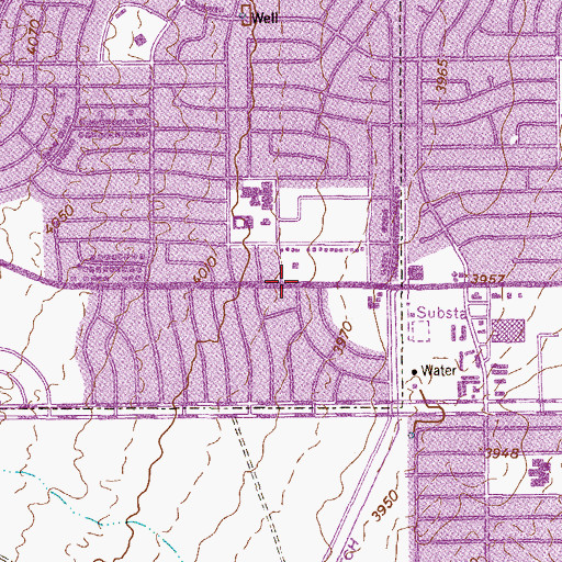 Topographic Map of El Paso Korean United Methodist Church, TX