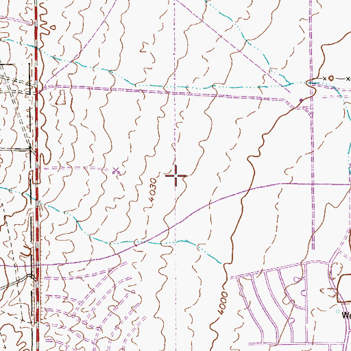 Topographic Map of Western District United Methodist Church, TX