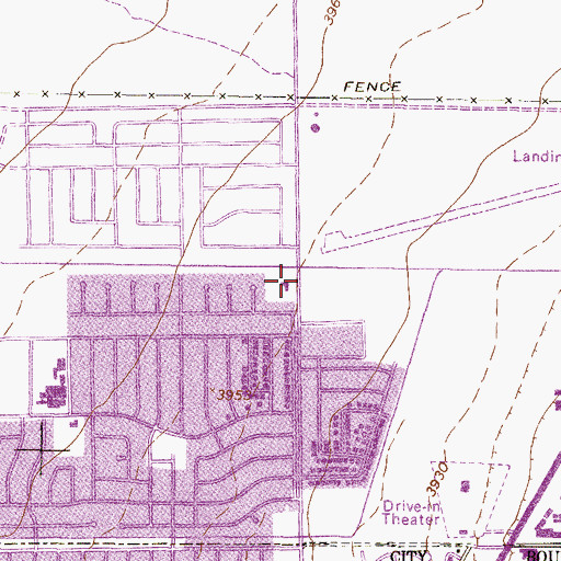 Topographic Map of McCombs Baptist Church, TX
