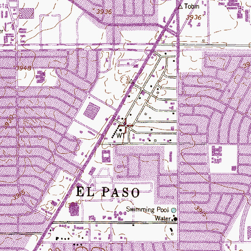 Topographic Map of Mission Apostolic Church, TX