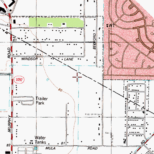 Topographic Map of Redeemed Christian Church of God, TX