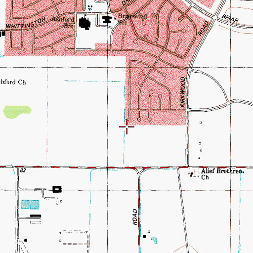 Topographic Map of Southwest Presbyterian Church, TX