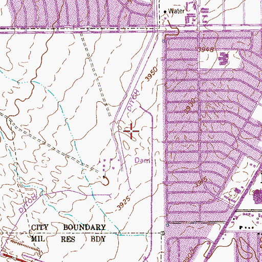 Topographic Map of Skyline Optimist Youth Park, TX