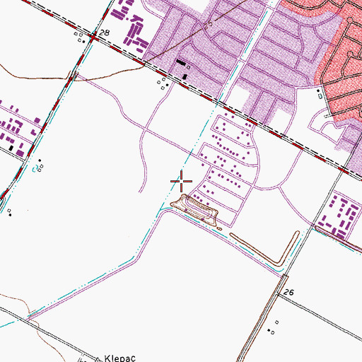 Topographic Map of Snead Park, TX