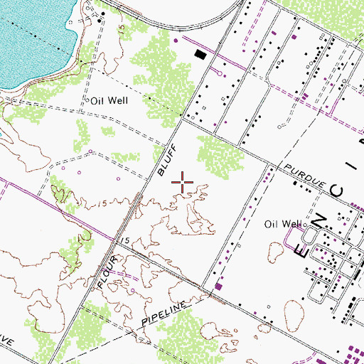 Topographic Map of Retta Place Park, TX