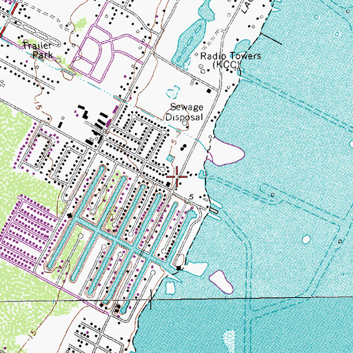 Topographic Map of Laguna Marina, TX