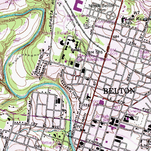 Topographic Map of Joel Elliott House, TX