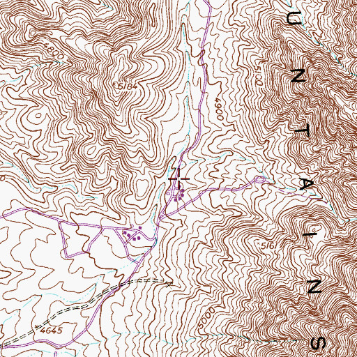 Topographic Map of Tom Mays Unit Trail, TX