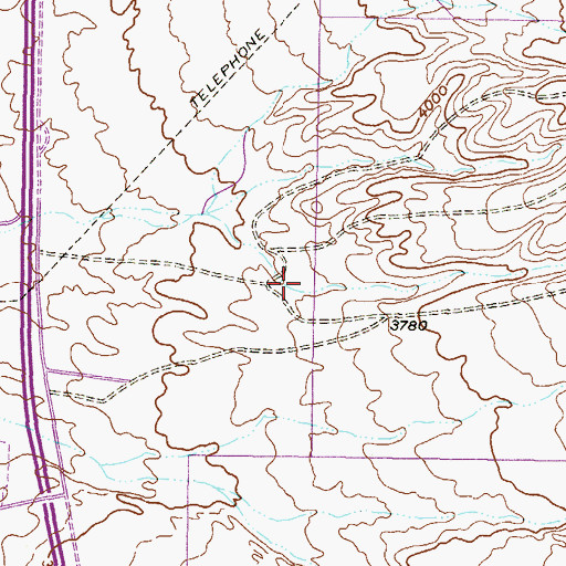 Topographic Map of Resler Drive Walk and Bike Trail, TX