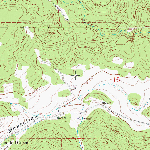 Topographic Map of Robinson Ranch Cemetery, CO