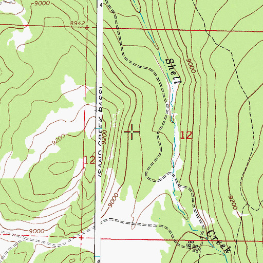 Topographic Map of Roy Sweetland Grave, CO