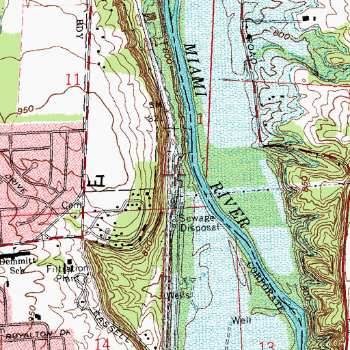 Topographic Map of Tadmor Post Office (historical), OH