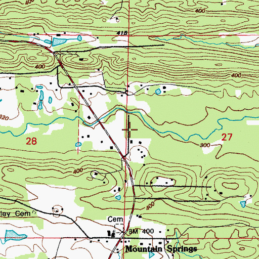 Topographic Map of Magness Creek Elementary School, AR