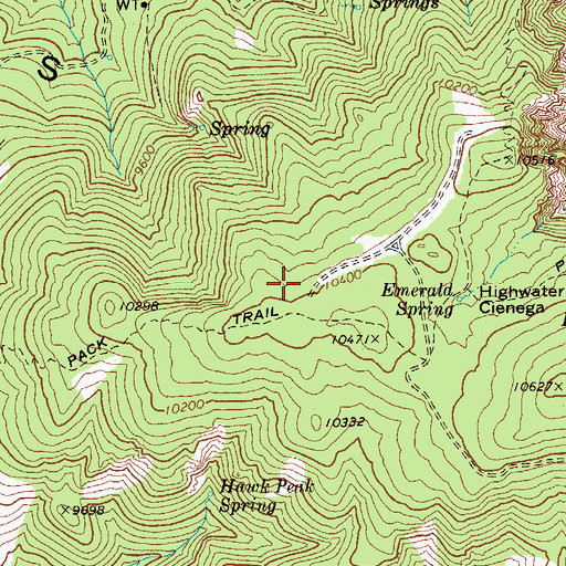 Topographic Map of Mount Graham International Observatory, AZ
