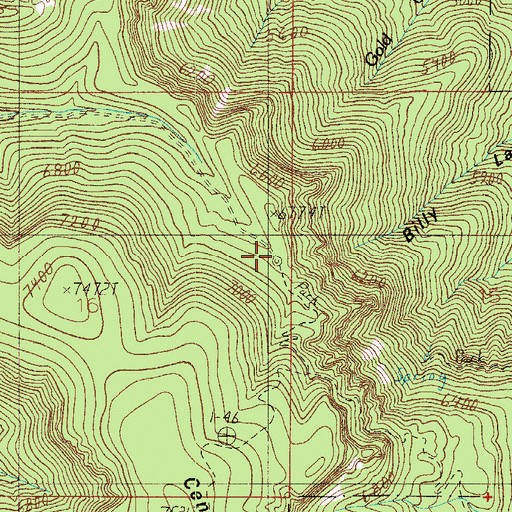 Topographic Map of Billy Lawrance Trailhead, AZ