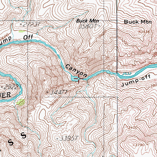 Topographic Map of Quartzite Rapid, AZ