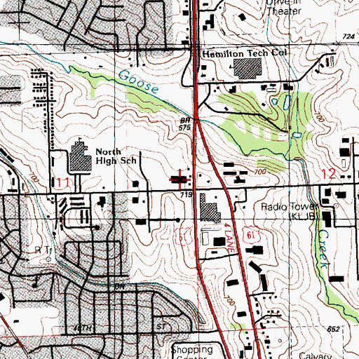 Topographic Map of First Med Clinics, IA