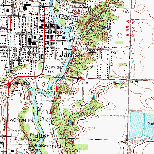 Topographic Map of Hilltop Community Church, MN