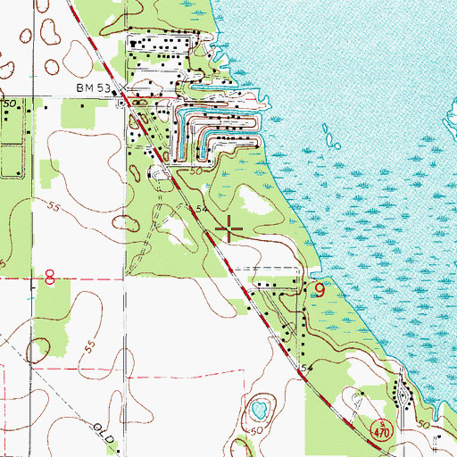 Topographic Map of Lake Panasoffkee United Methodist Church, FL