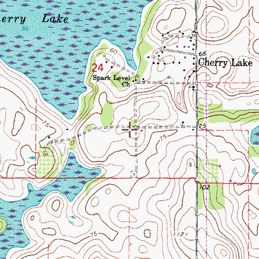 Topographic Map of WVLG Radio Tower, FL
