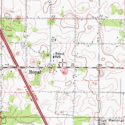 Topographic Map of Second Bethel Baptist Church, FL