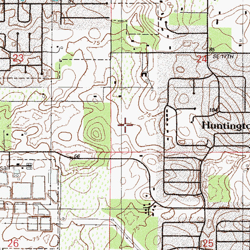 Topographic Map of Maplewood Elementary School, FL