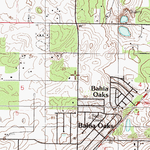 Topographic Map of Church of the Nazarene, FL