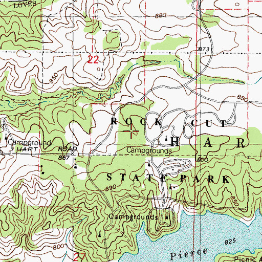 Topographic Map of Plum Grove Nature Preserve, IL