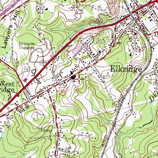 Topographic Map of Norbell School, MD