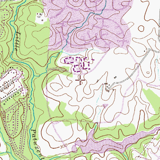 Topographic Map of Howard County Library - East Columbia Branch, MD