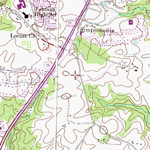 Topographic Map of Columbia Academy, MD