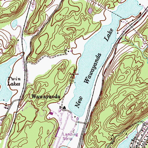 Topographic Map of Lake Shore Farm, NJ