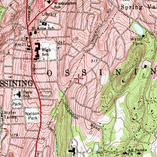 Topographic Map of Chilmark Club (historical), NY