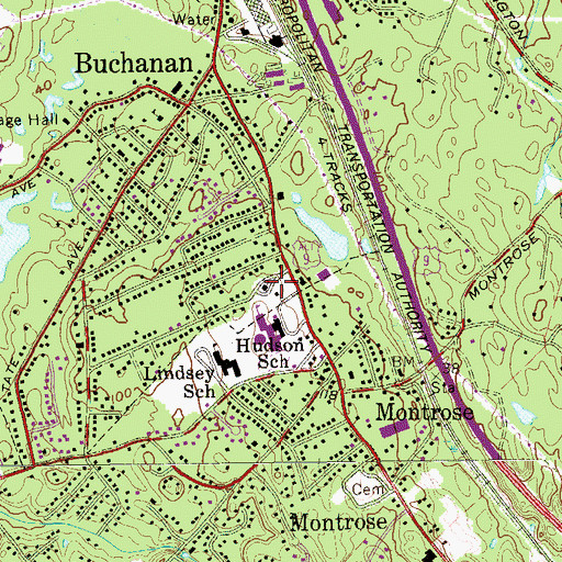 Topographic Map of Saint Christophers Roman Catholic Church, NY