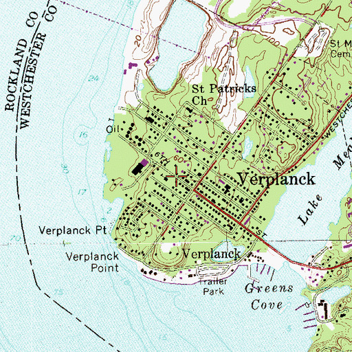 Topographic Map of Public School Number 1 (historical), NY