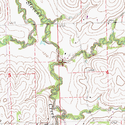 Topographic Map of Prairie Creek, NE
