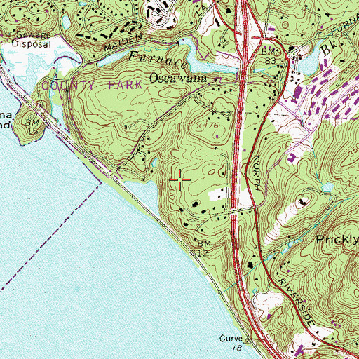 Topographic Map of Graff Audubon Sanctuary, NY
