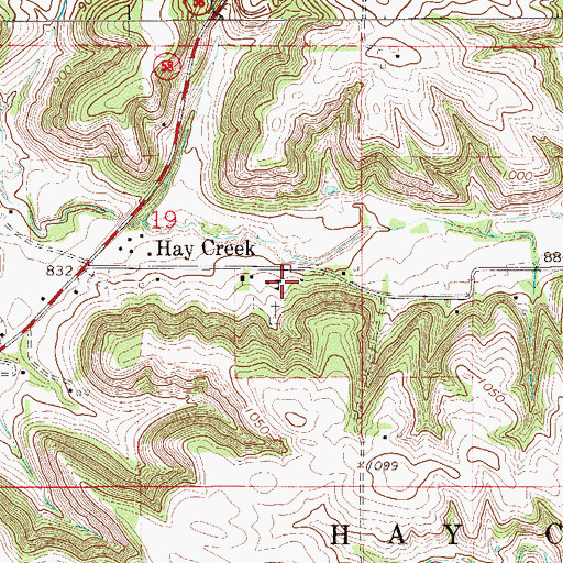 Topographic Map of Immanuel Lutheran School, MN