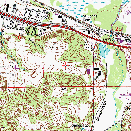 Topographic Map of Fairview Red Wing Clinic, MN