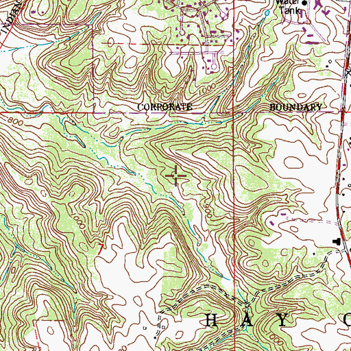 Topographic Map of LaGrange Park, MN
