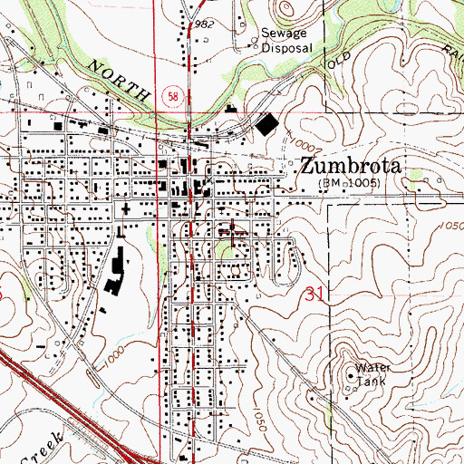 Topographic Map of Christ Lutheran Church, MN