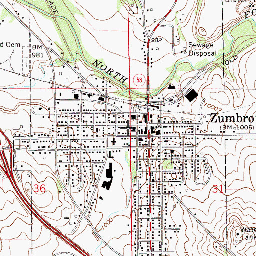Topographic Map of Wesleyan Church, MN