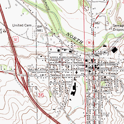 Topographic Map of United Redeemer Lutheran Church, MN