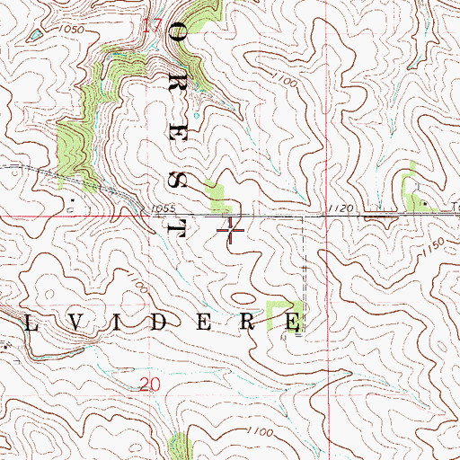 Topographic Map of Norwegian Methodist Episcopal Cemetery, MN