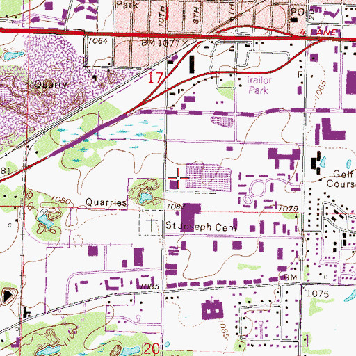 Topographic Map of Health Partners Central Minnesota Clinic, MN