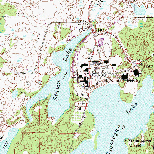 Topographic Map of Power House, MN