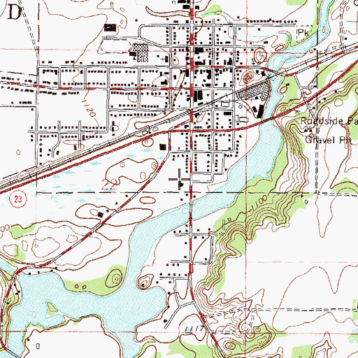 Topographic Map of Gloria Dei Lutheran Church, MN